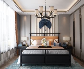 New Chinese Style Bedroom-ID:906259141