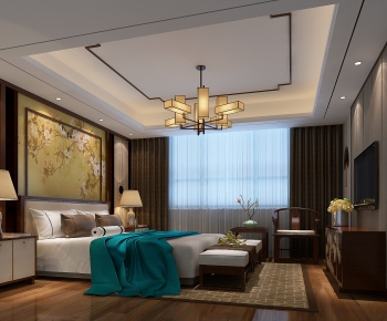 New Chinese Style Bedroom-ID:679979756