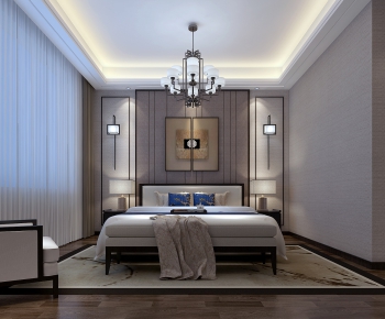New Chinese Style Bedroom-ID:395980953