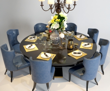 Simple European Style Dining Table And Chairs-ID:977956582