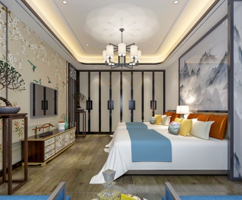 New Chinese Style Bedroom-ID:850655656