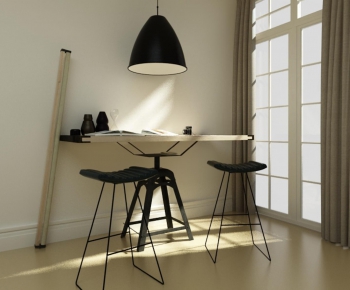 Nordic Style Computer Desk And Chair-ID:918485262