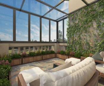 Modern Glass Sun Room-ID:789287426