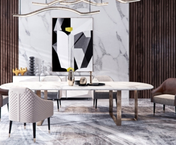 Modern Dining Table And Chairs-ID:562152794