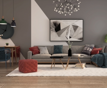 Nordic Style Sofa Combination-ID:471160459