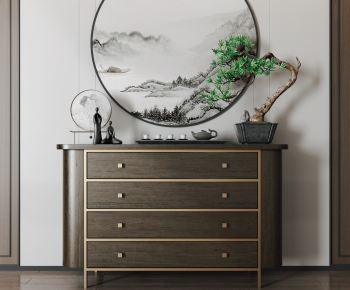 New Chinese Style Side Cabinet/Entrance Cabinet-ID:558838867