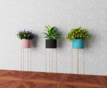 Modern Potted Green Plant-ID:806441943