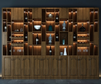New Chinese Style Wine Cabinet-ID:353313376