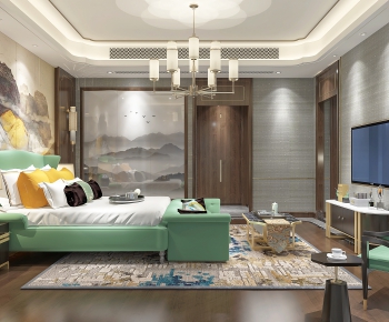 New Chinese Style Bedroom-ID:487276747