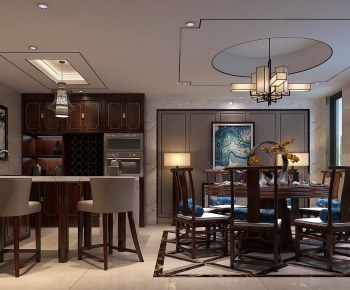 New Chinese Style Dining Room-ID:360942288