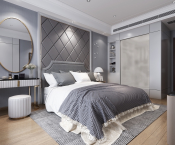 Simple European Style Bedroom-ID:903496541