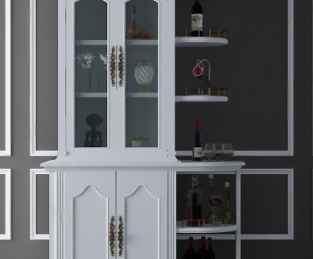 Simple European Style Wine Cabinet-ID:999292695