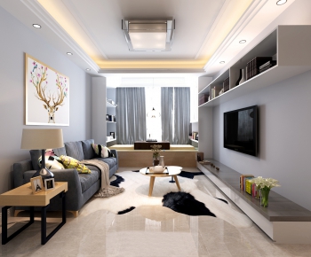 Modern A Living Room-ID:447723818
