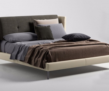 Modern Double Bed-ID:847373946
