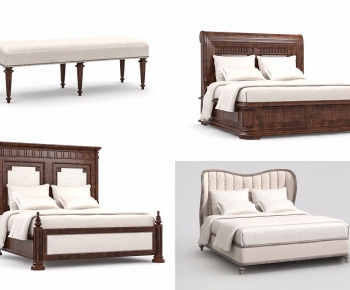 American Style Double Bed-ID:224967564