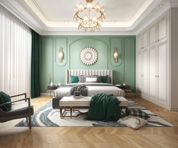 Simple European Style Bedroom-ID:811421739