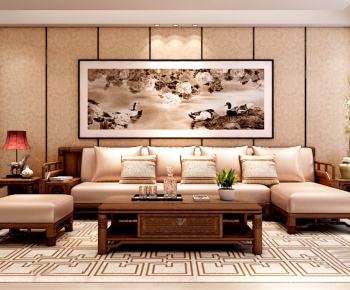 Chinese Style Sofa Combination-ID:712982974