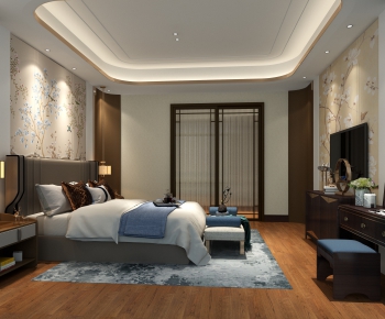 New Chinese Style Bedroom-ID:364953145