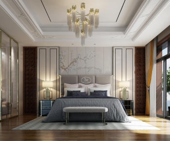 New Chinese Style Bedroom-ID:904253965