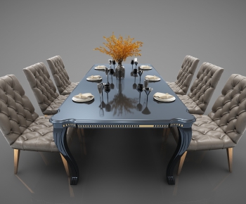 European Style Dining Table And Chairs-ID:567144386