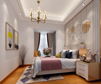 New Chinese Style Bedroom-ID:480997456