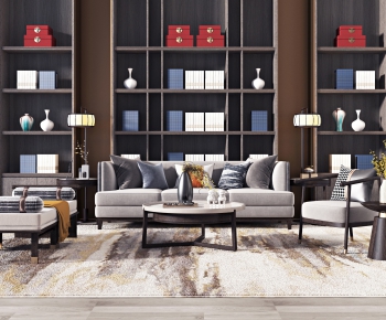 New Chinese Style Sofa Combination-ID:222522158