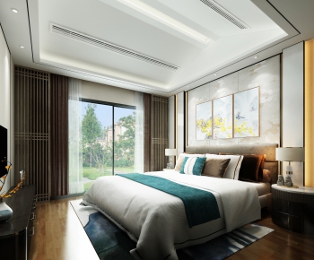 New Chinese Style Bedroom-ID:487735731