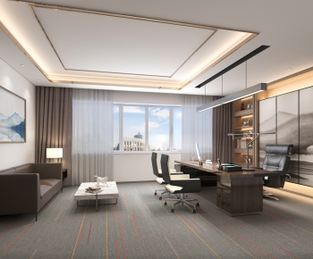 New Chinese Style Manager's Office-ID:978466431