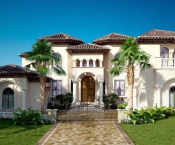 Mediterranean Style Villa Appearance-ID:612252625