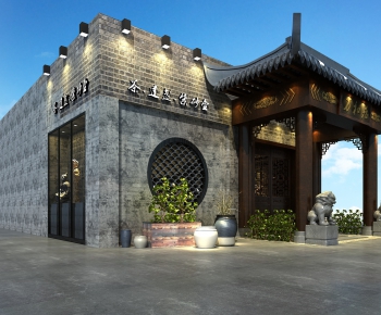 New Chinese Style Facade Element-ID:220777636