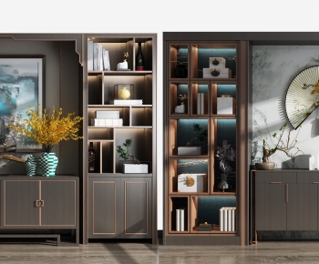 New Chinese Style Bookcase-ID:985380194