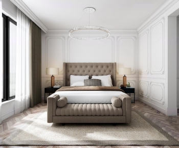 Simple European Style Bedroom-ID:413311318