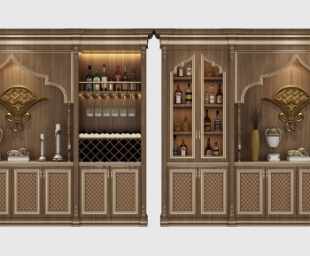 French Style Wine Cabinet-ID:396817313