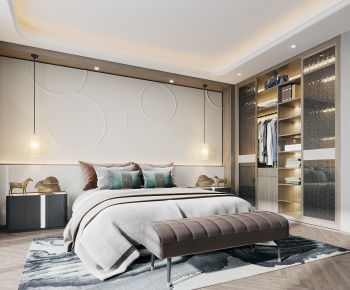 New Chinese Style Bedroom-ID:446227823