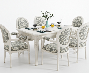 American Style Dining Table And Chairs-ID:361253989