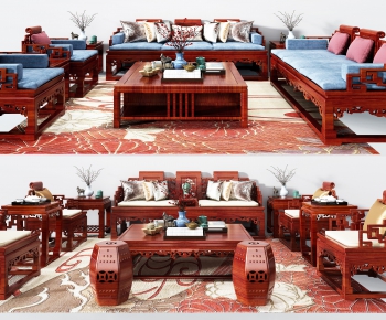 Chinese Style Sofa Combination-ID:887173497