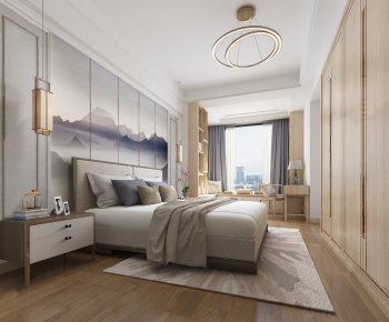 New Chinese Style Bedroom-ID:714635258