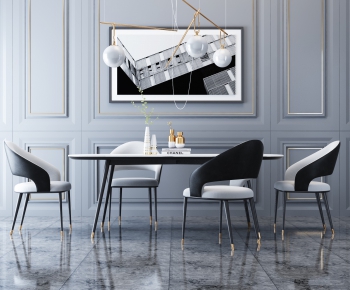 Modern Dining Table And Chairs-ID:102539869