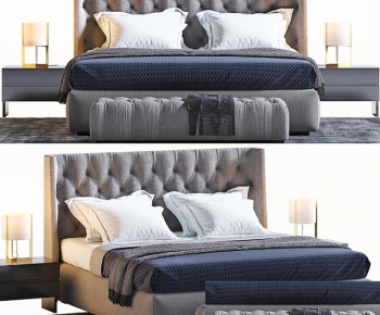 Post Modern Style Double Bed-ID:137933461