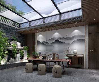 New Chinese Style Tea House-ID:624516878