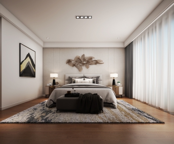 New Chinese Style Bedroom-ID:603525629