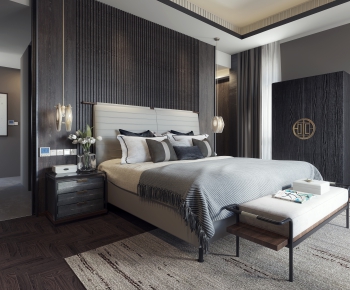 New Chinese Style Bedroom-ID:938229878