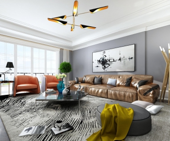 Post Modern Style A Living Room-ID:504314781