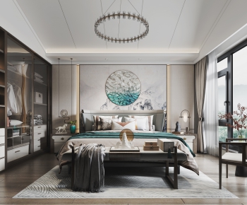 New Chinese Style Bedroom-ID:896808785