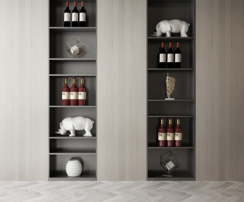 New Chinese Style Wine Cabinet-ID:550604869