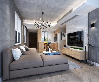 Modern A Living Room-ID:166411924