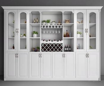 Simple European Style Wine Cabinet-ID:750432299