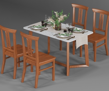 Nordic Style Dining Table And Chairs-ID:602571757