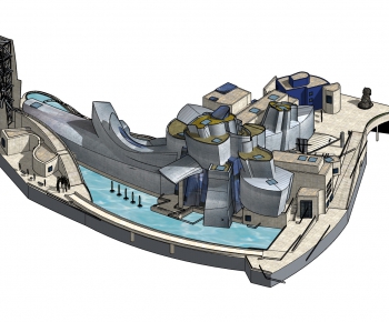 Modern Architectural Bird's-eye View Planning-ID:499955762