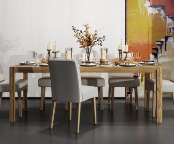 Modern Dining Table And Chairs-ID:582838136